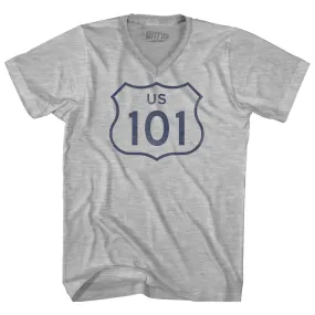 101 Road Sign Adult Cotton V-neck T-shirt