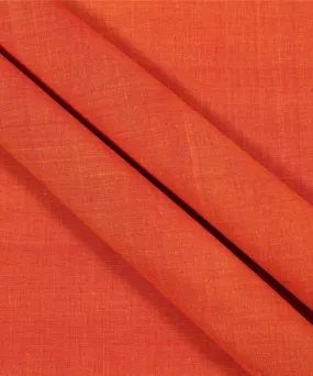 1.3m Peach Orange Handloom Mangalagiri Fabric