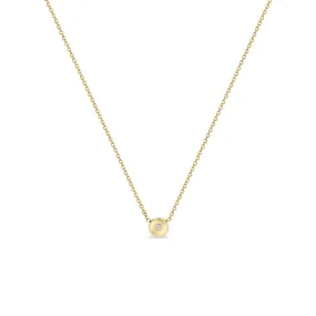 14k Small Diamond Nugget Necklace