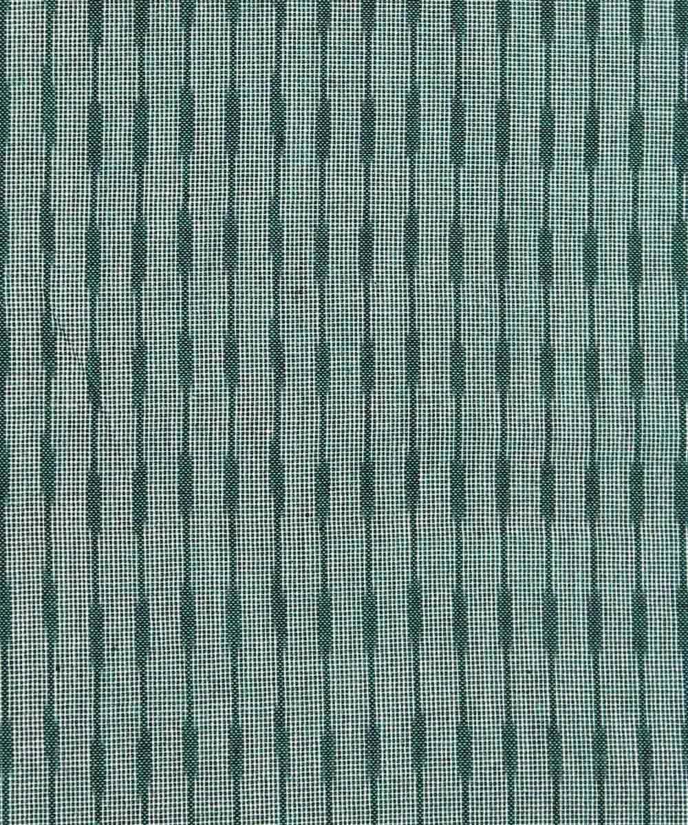 1.4m Green Handloom Cotton Ikat Fabric