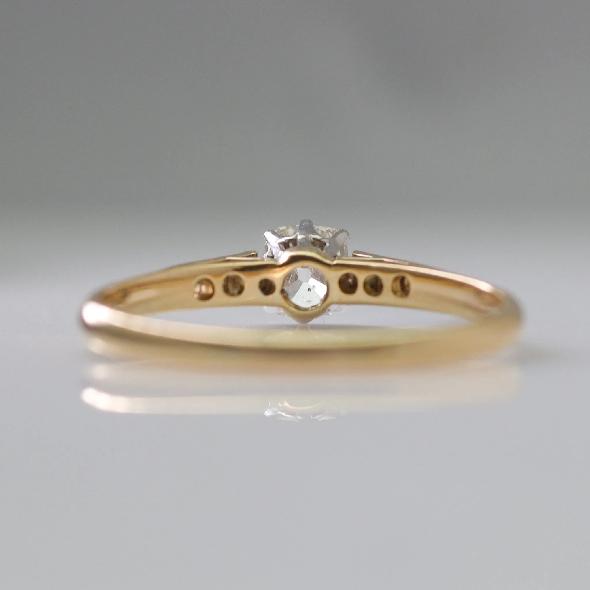 18 Carat Yellow Gold Diamond Solitaire Ring