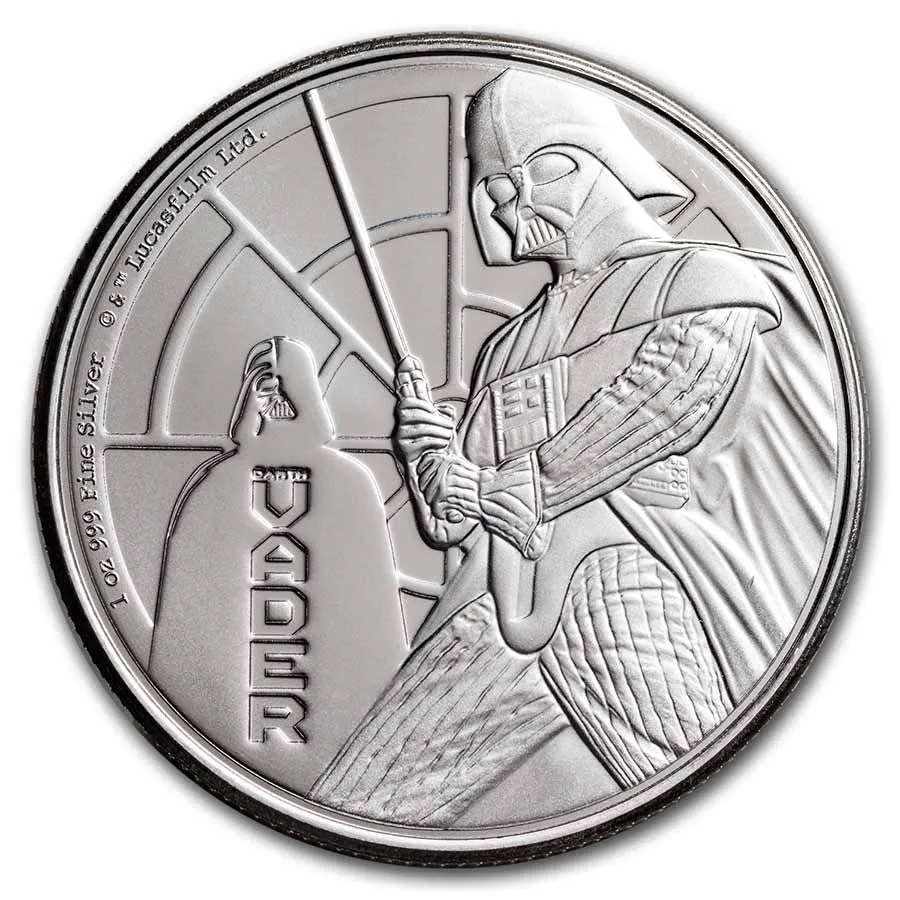 2022 Niue 1 oz Silver $2 Star Wars: Darth Vader