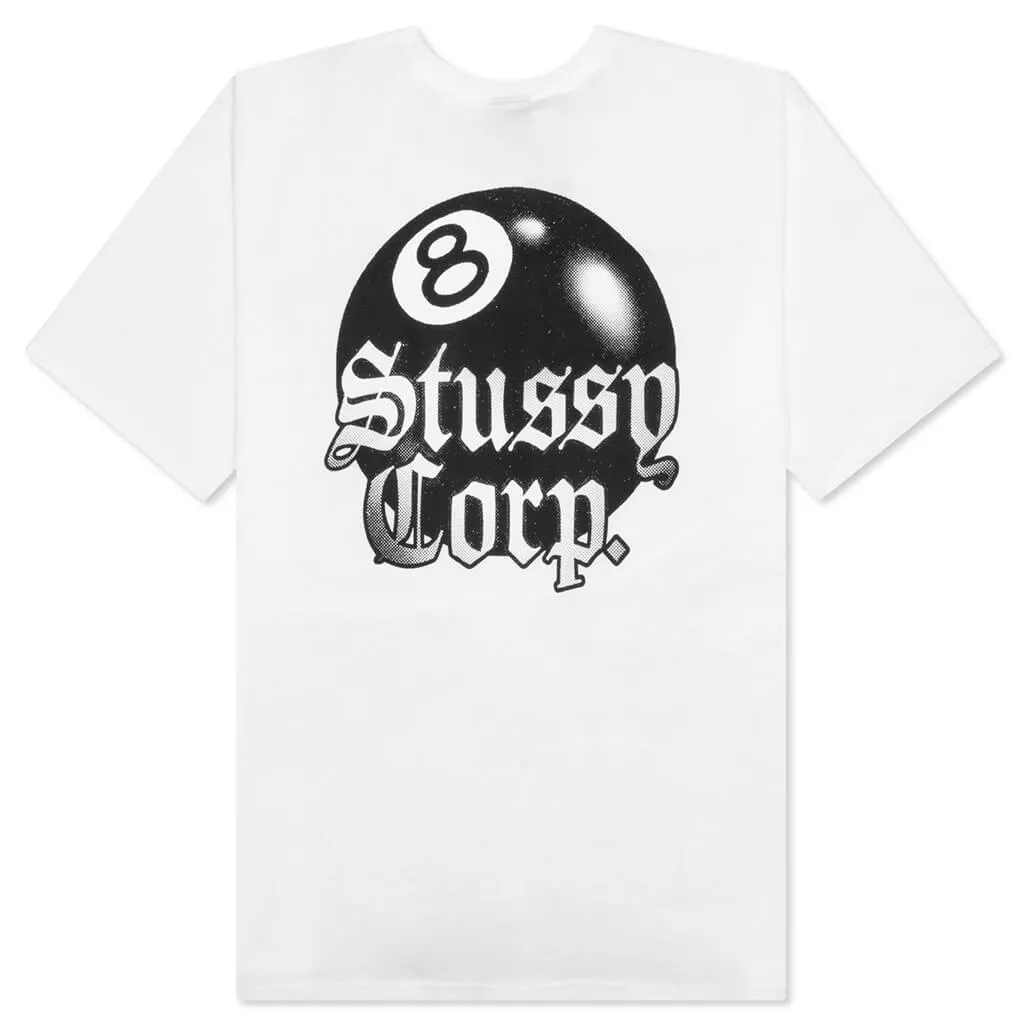 8 Ball Corp. Tee - White