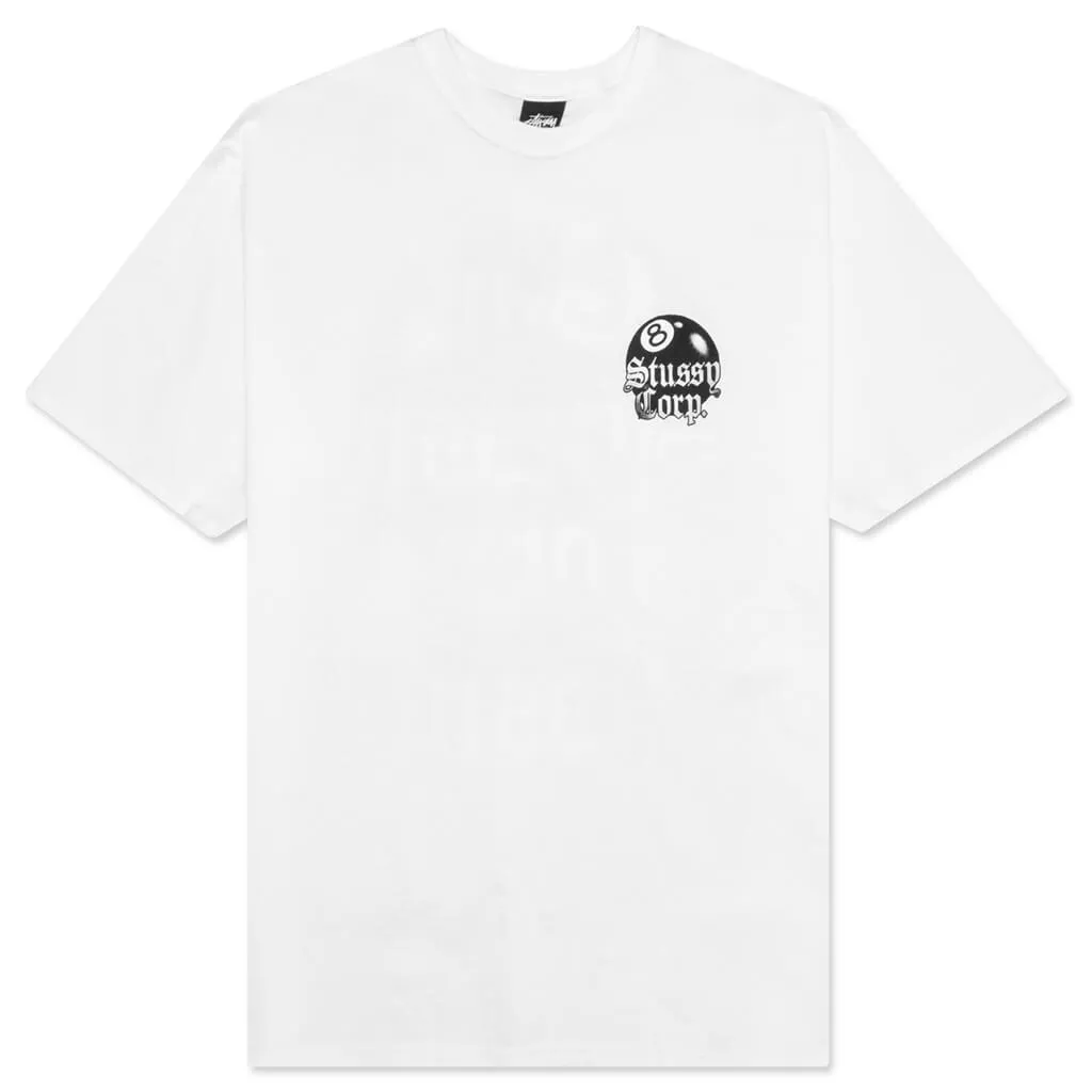 8 Ball Corp. Tee - White