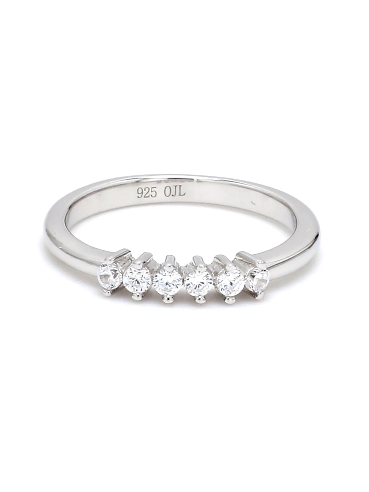 925 Silver & American Diamond Band Ring For Women