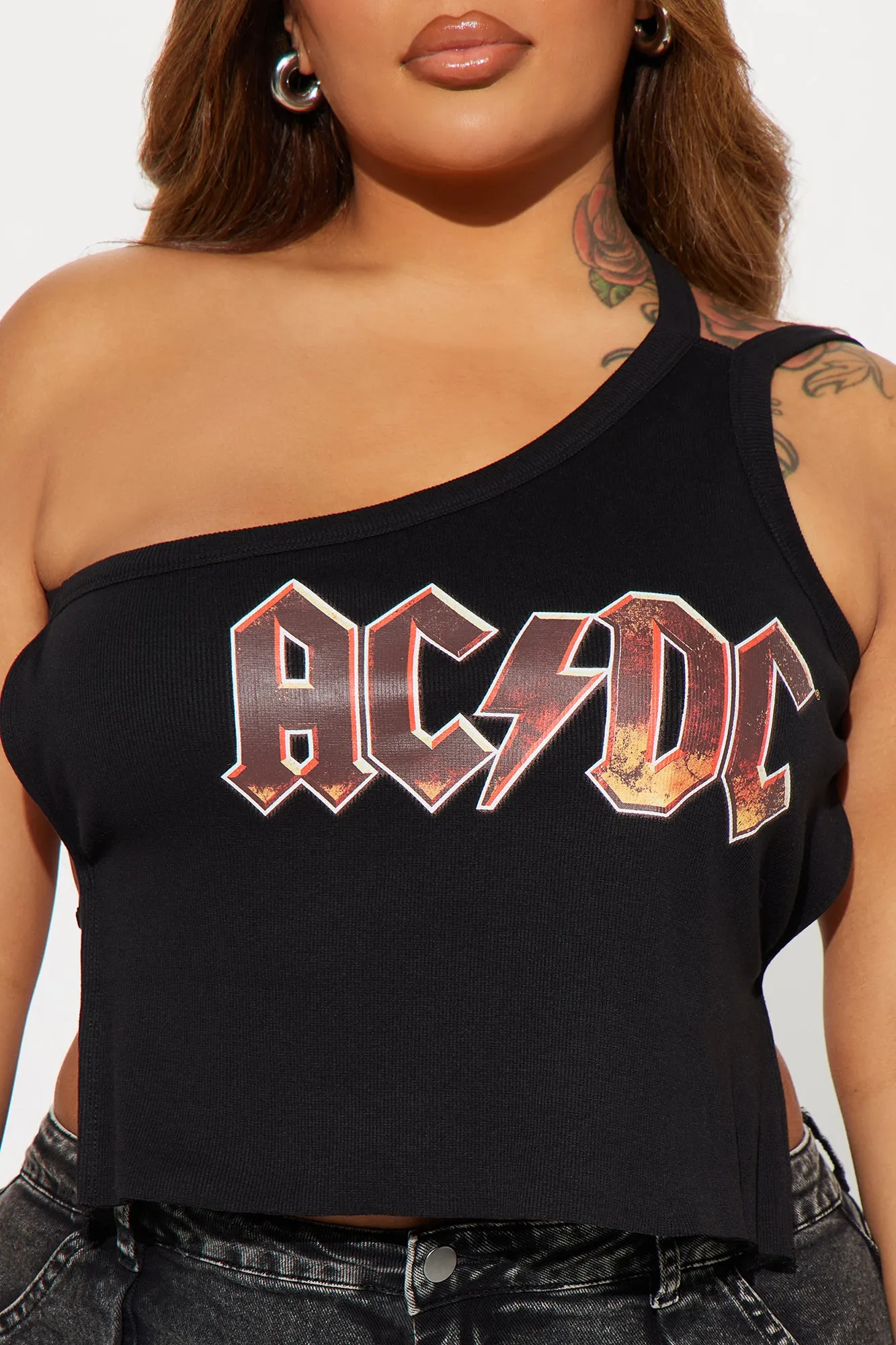 ACDC Rock Backless Tank Top - Black