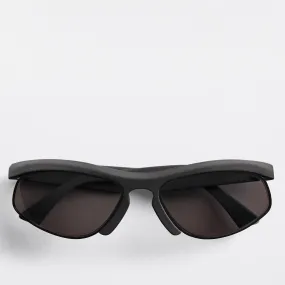 ACETATE SPORTY OVAL SUNGLASSES