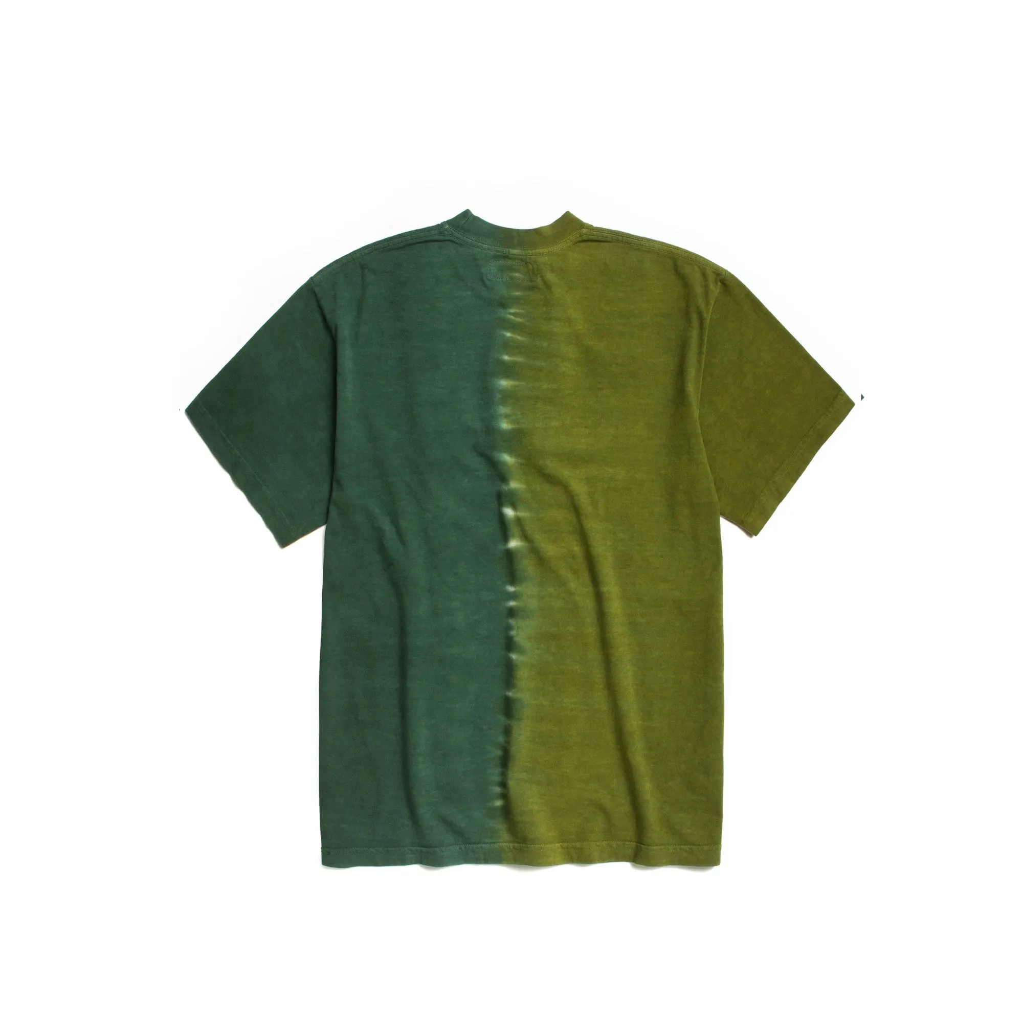 Afield Mens Duo Tone Tie Dye Shirt 'Green Tie Dye'