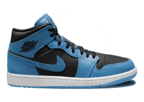 Air Jordan 1 Mid University Blue Black (TD)