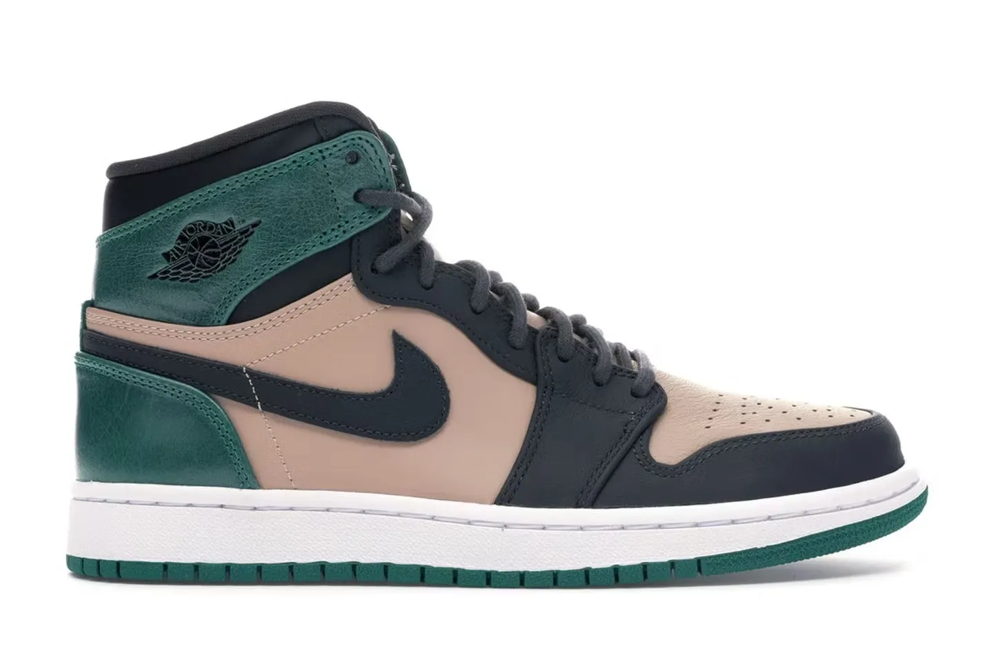 Air Jordan Retro 1 High Bio Beige Anthracite Mystic Green (W)