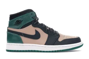 Air Jordan Retro 1 High Bio Beige Anthracite Mystic Green (W)