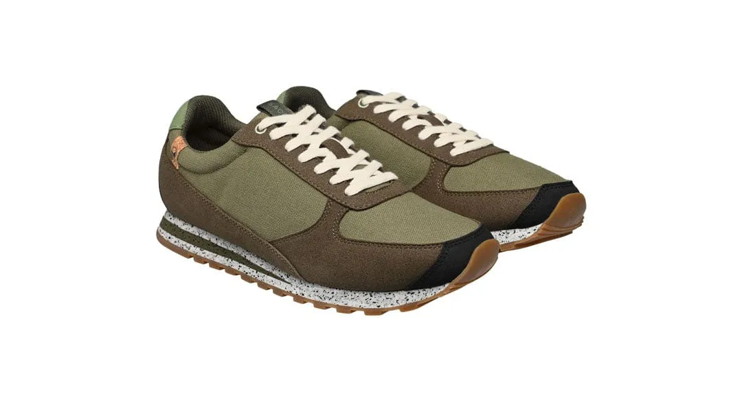 Alta Vibram Men's Organic Cotton Canvas Sneakers | Olive