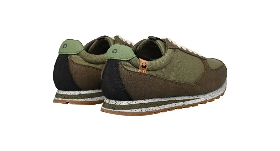 Alta Vibram Men's Organic Cotton Canvas Sneakers | Olive