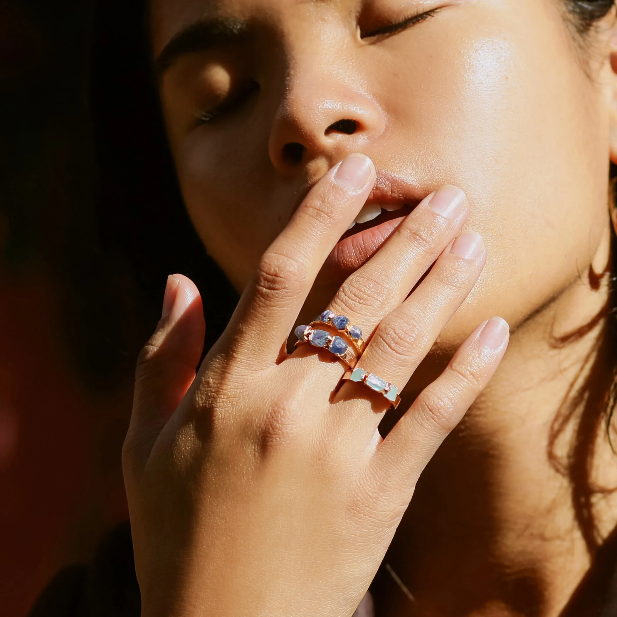 Aquamarine Stacking Ring