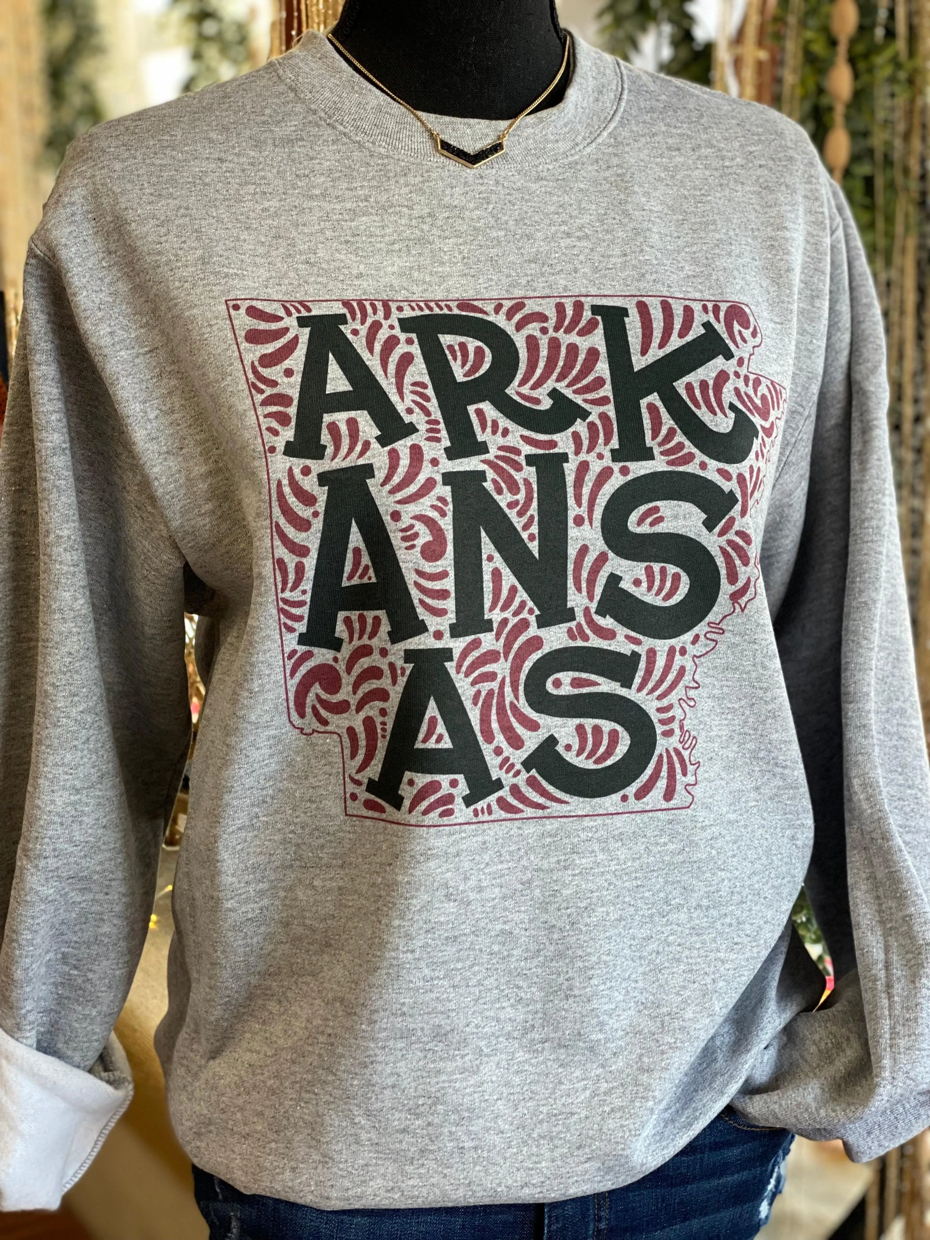 Arkansas Sweatshirt and T-shirt