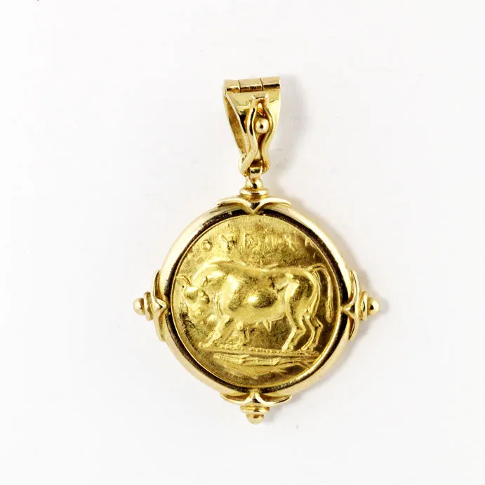 Athena's Magna Graecia Gold Medallion