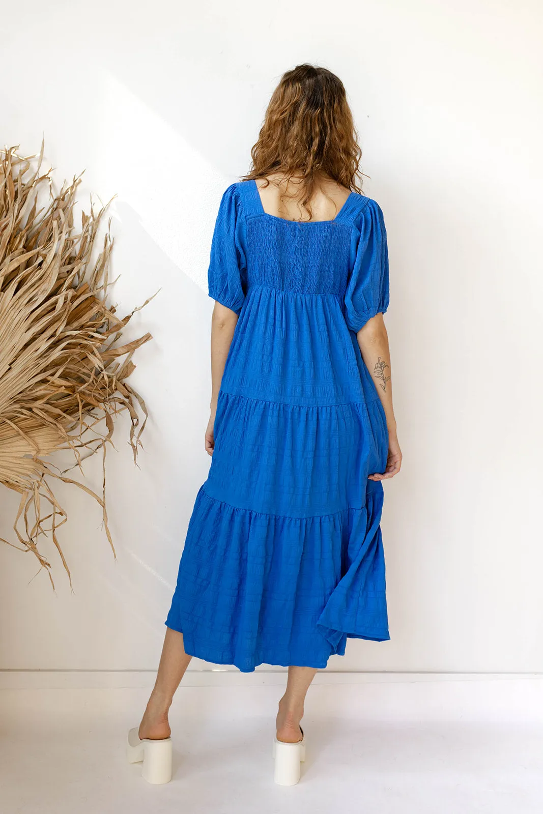 azure maxi dress