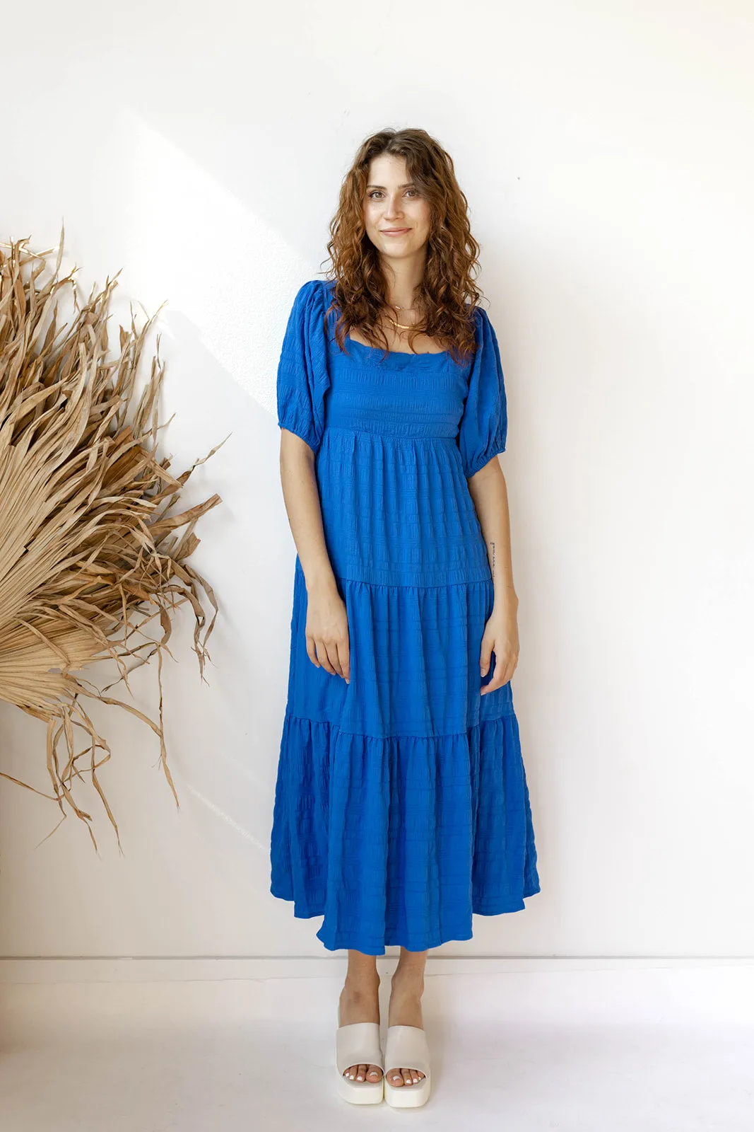 azure maxi dress