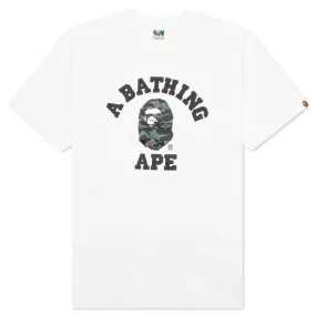 Bape Thermography College Tee - White