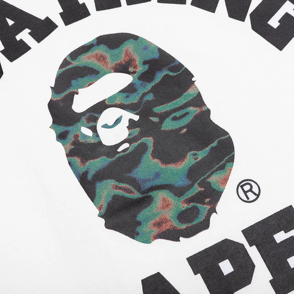 Bape Thermography College Tee - White