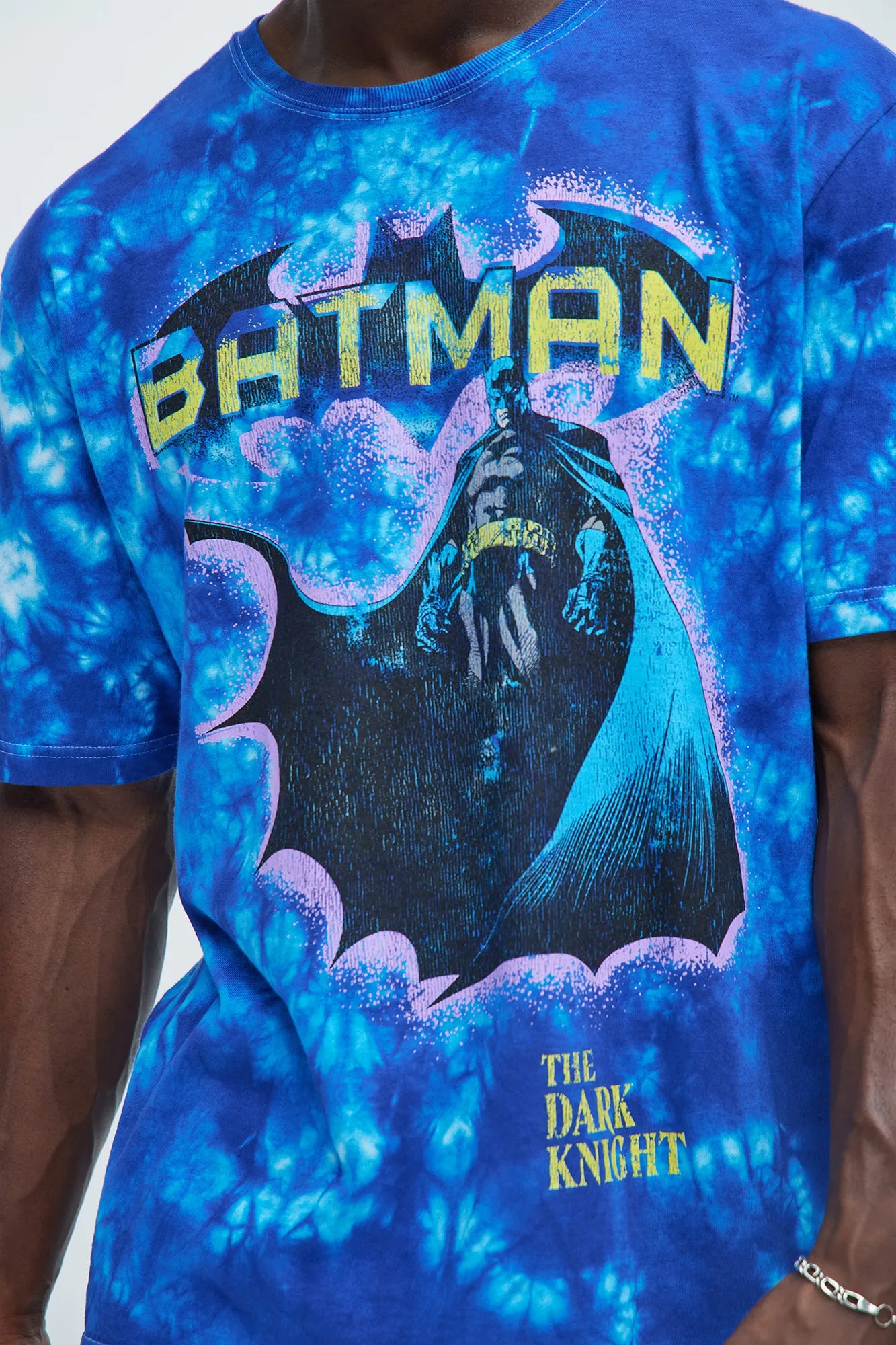 Batman The Dark Knight Comic Short Sleeve Tee - Blue