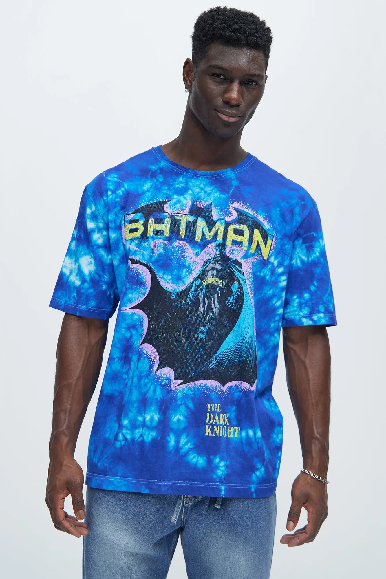 Batman The Dark Knight Comic Short Sleeve Tee - Blue