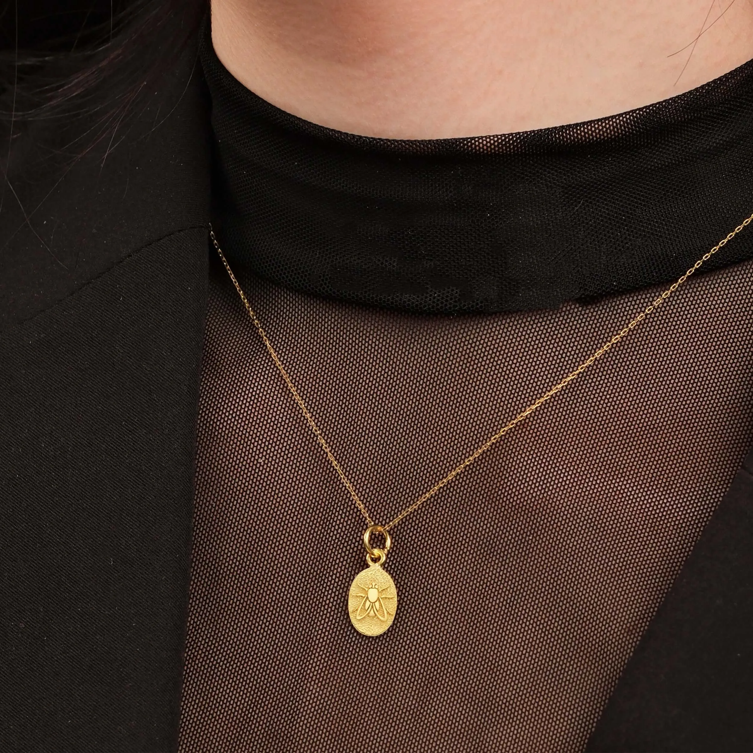 Bee Necklace | 14K Gold Vermeil