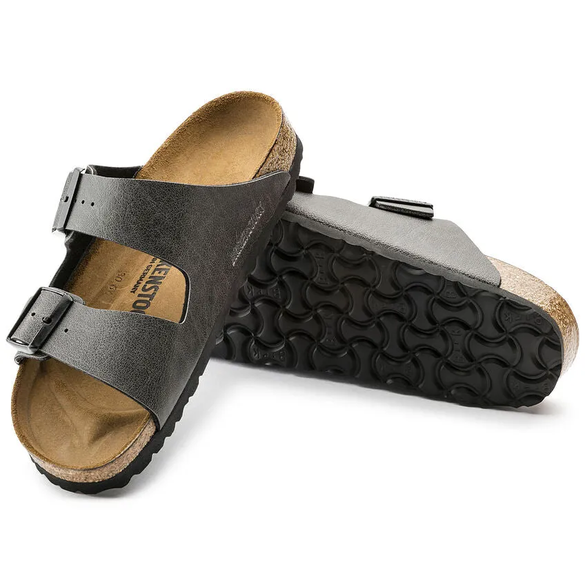 BIRKENSTOCK UNISEX Arizona Birko-Flor (Pull Up Anthracite)