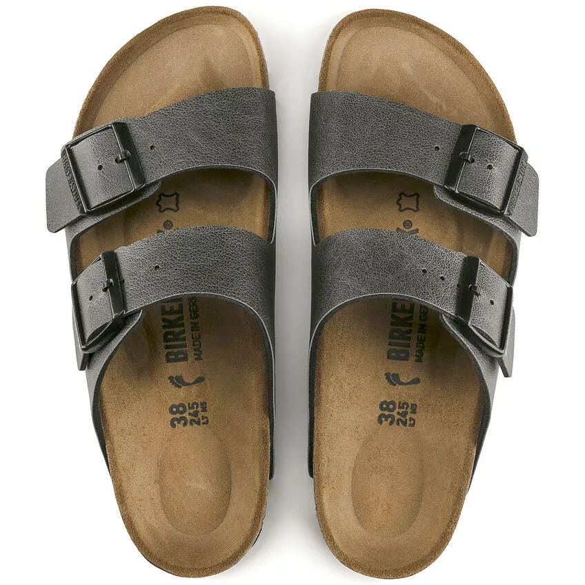 BIRKENSTOCK UNISEX Arizona Birko-Flor (Pull Up Anthracite)