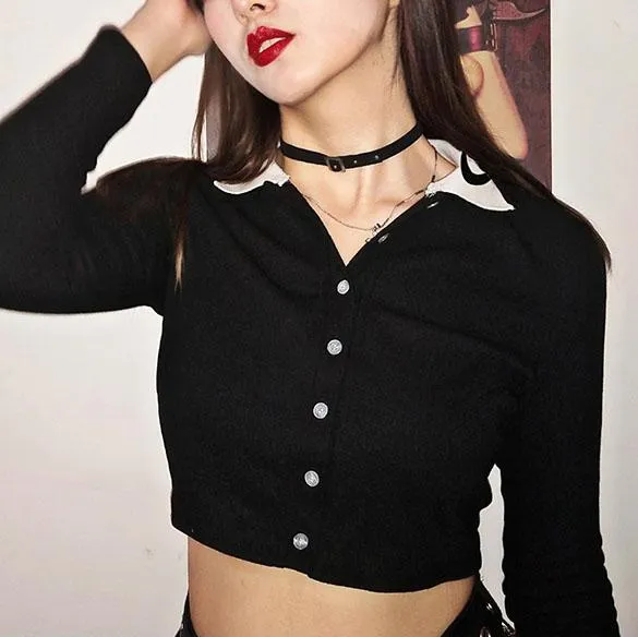 Black Moon Crop Top SD00162