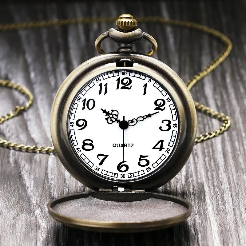 Bronze Pocket Watch with Norse Themed Valknut Carving