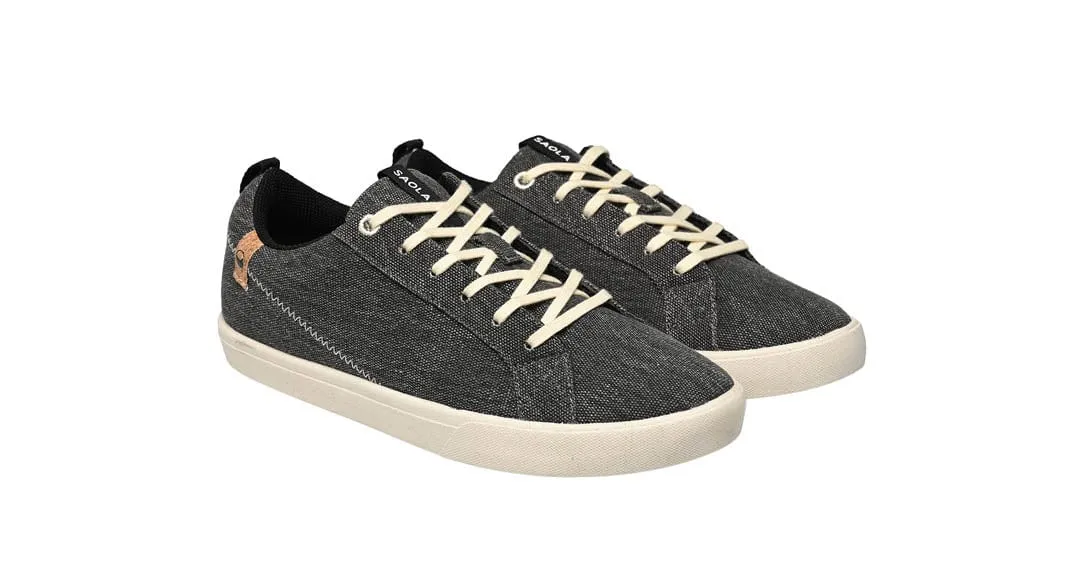 Cannon Women's Recycled Canvas Sneakers | Dark Grey