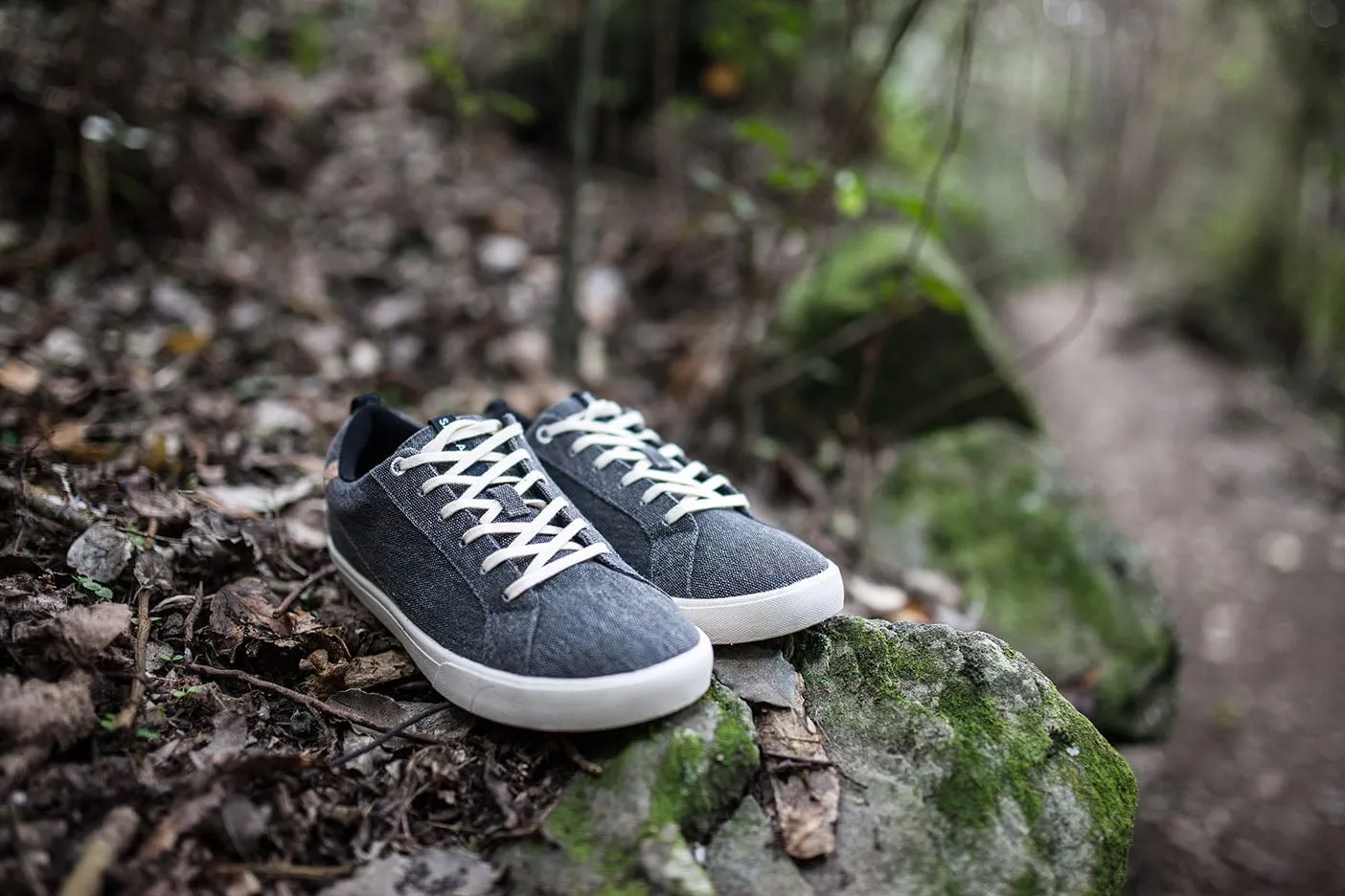 Cannon Women's Recycled Canvas Sneakers | Dark Grey