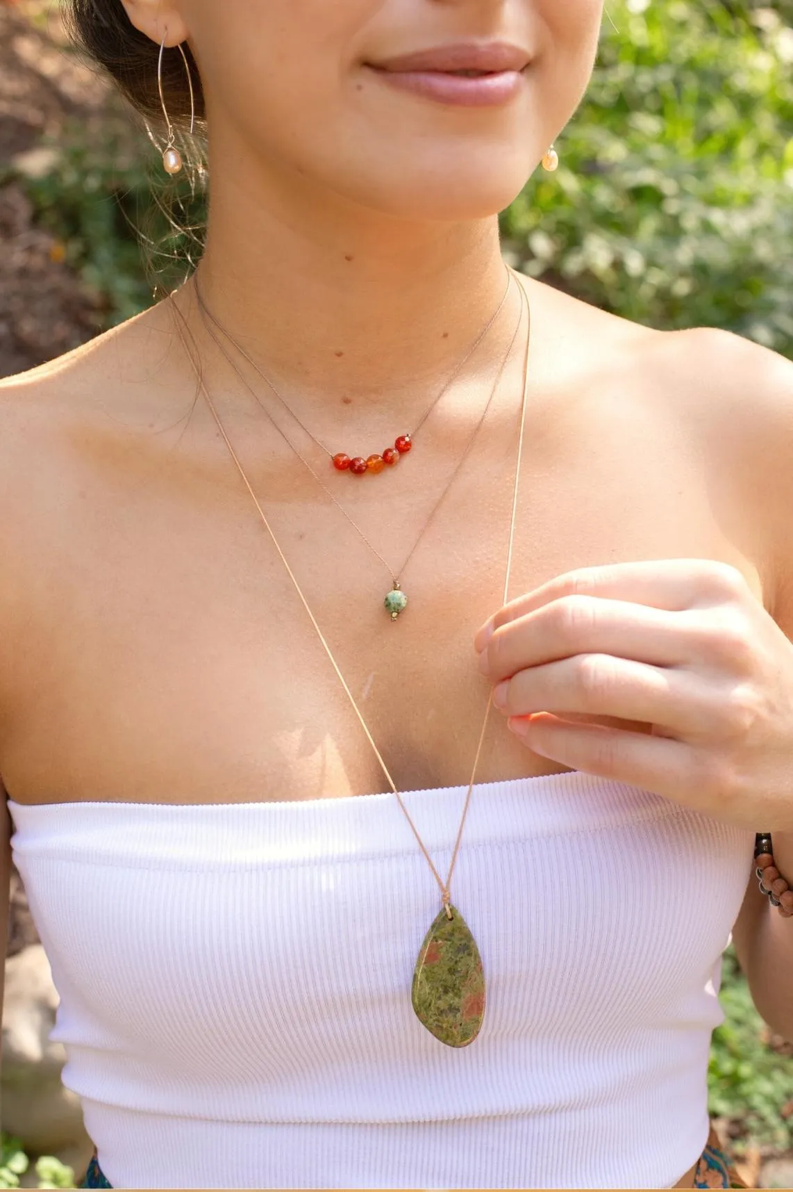 Carnelian Intention Necklace for Abundance