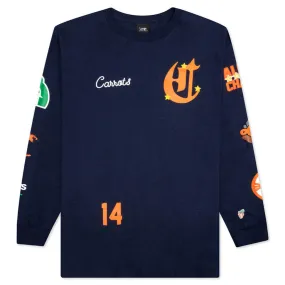 Carrots By Anwar Carrots Varsity Long Sleeve - Navy