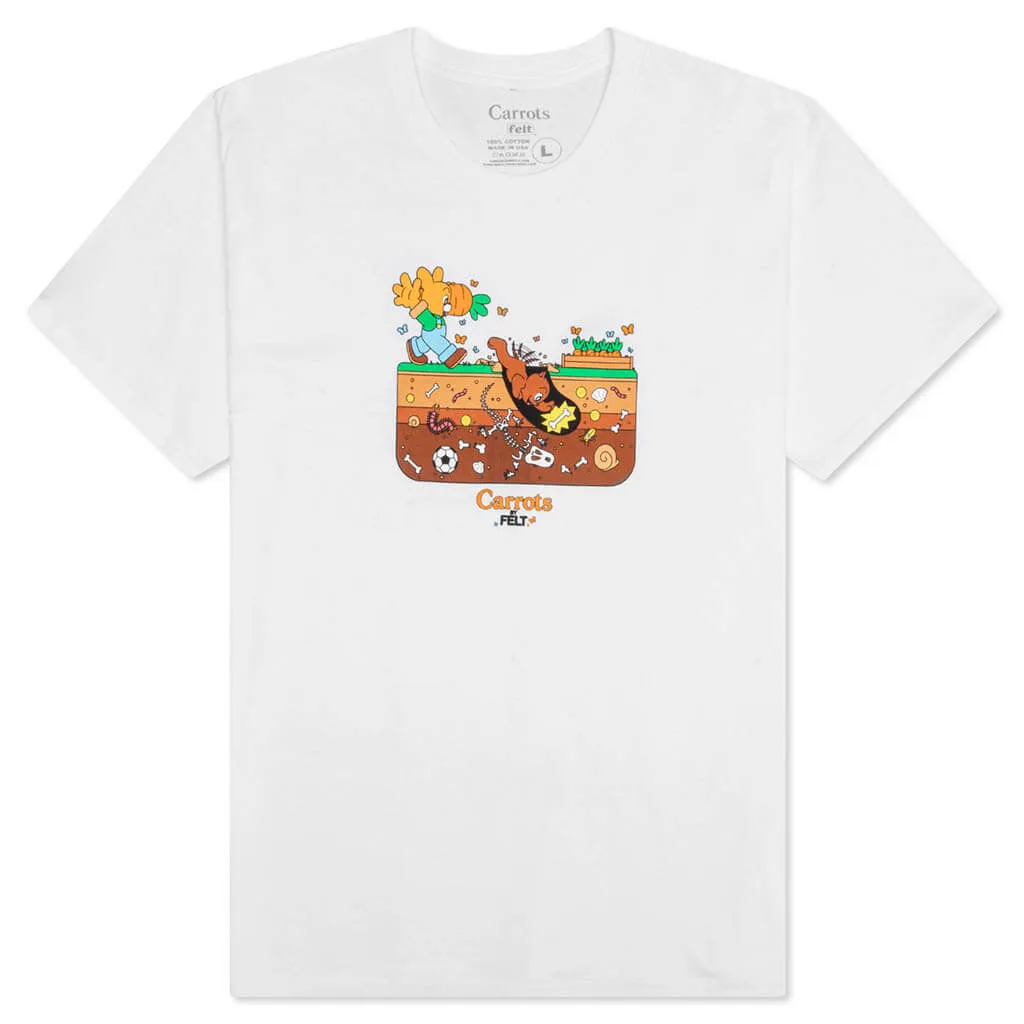 Carrots by Backyard Tee - White