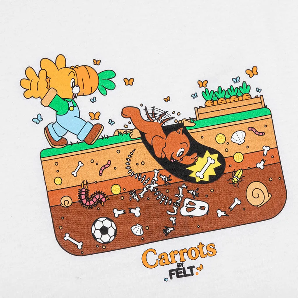 Carrots by Backyard Tee - White