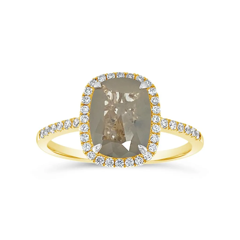 Clara by Martin Binder Salt & Pepper Halo Diamond Ring (1.23 ct. tw.)