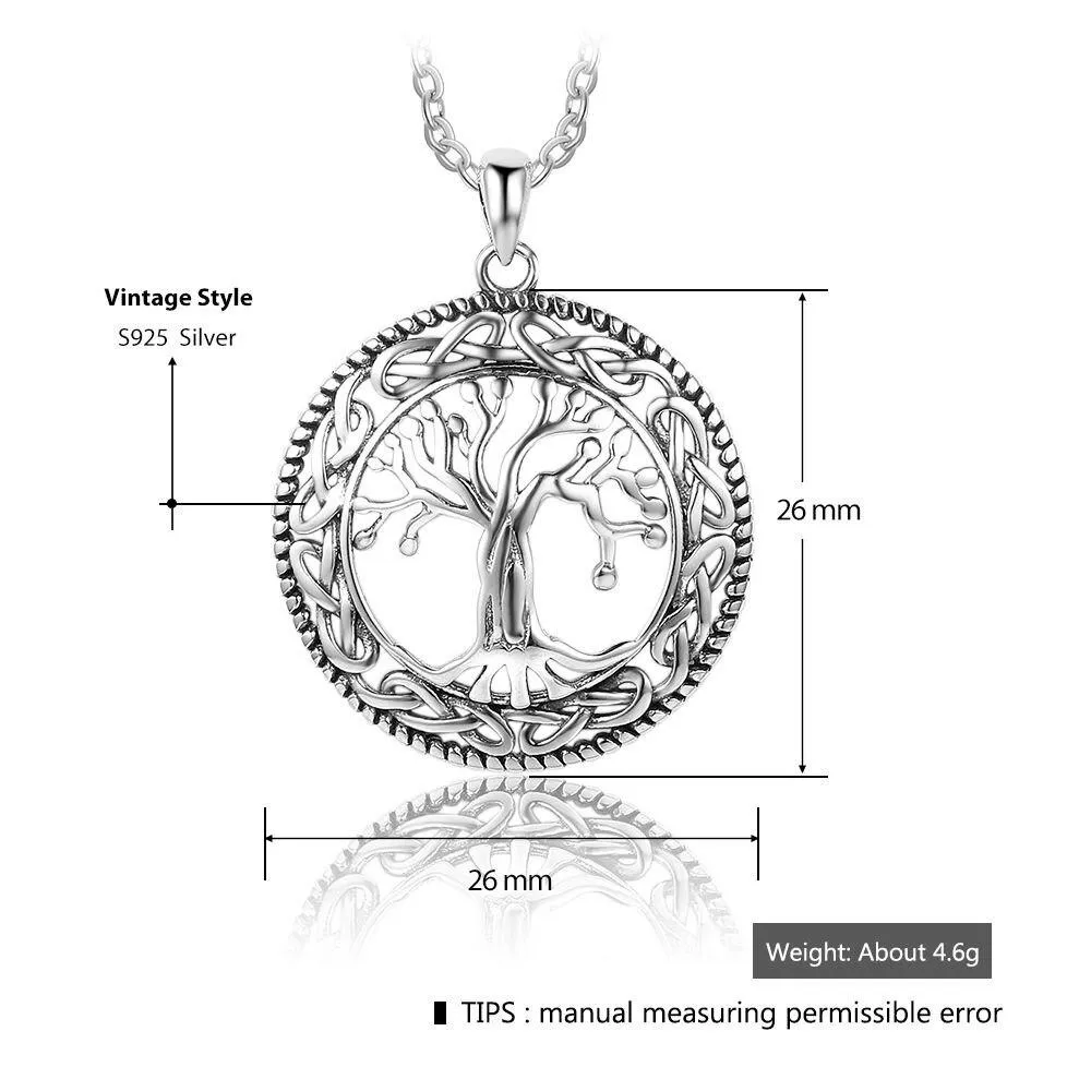 Classic Vintage Tree of Life Pendant Necklace