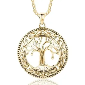 Classic Vintage Tree of Life Pendant Necklace