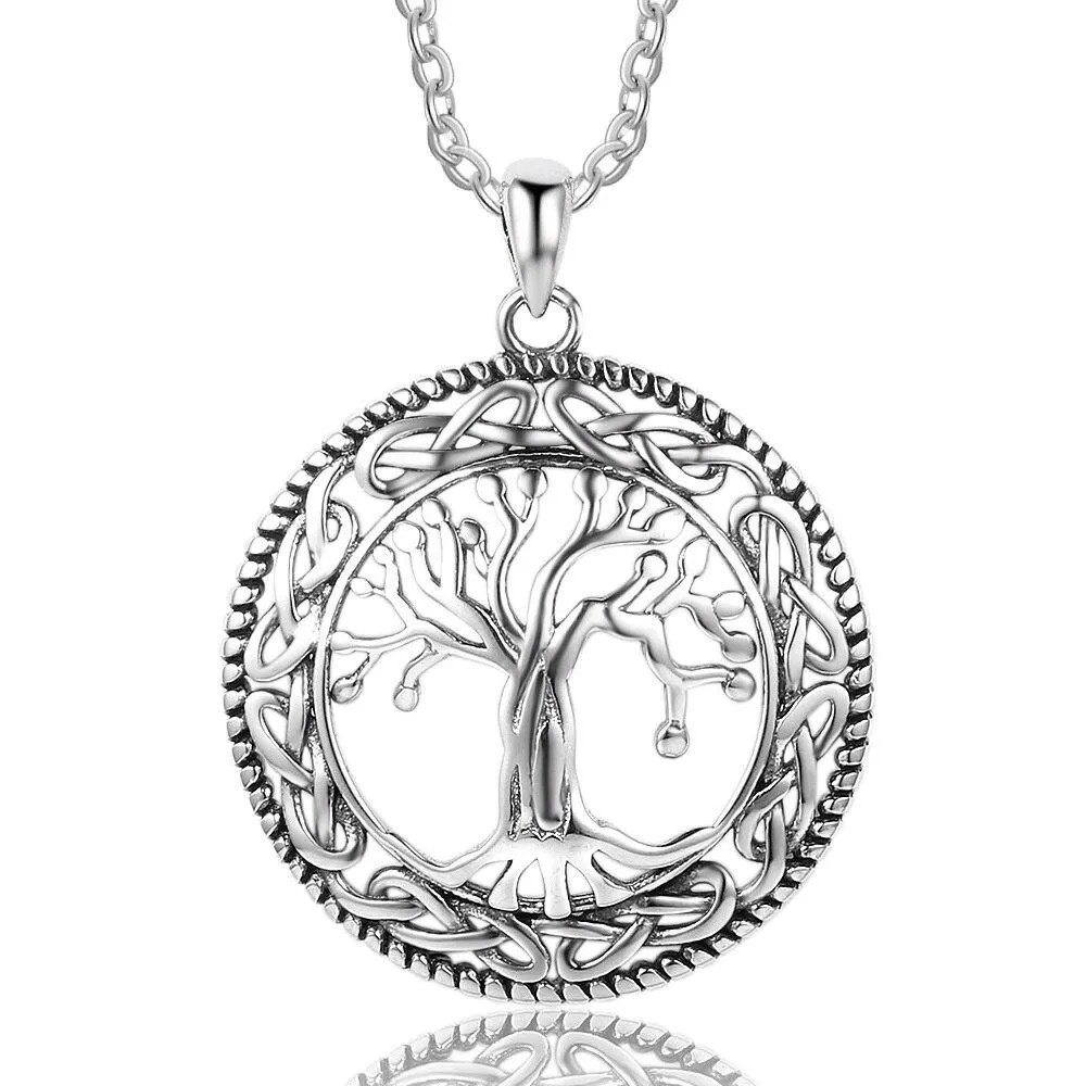 Classic Vintage Tree of Life Pendant Necklace