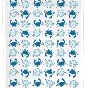 Coast & Cotton Blue Crabs Organic Cotton Hand Towel