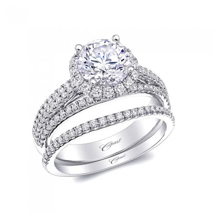 Coast Diamond Round Halo Ring