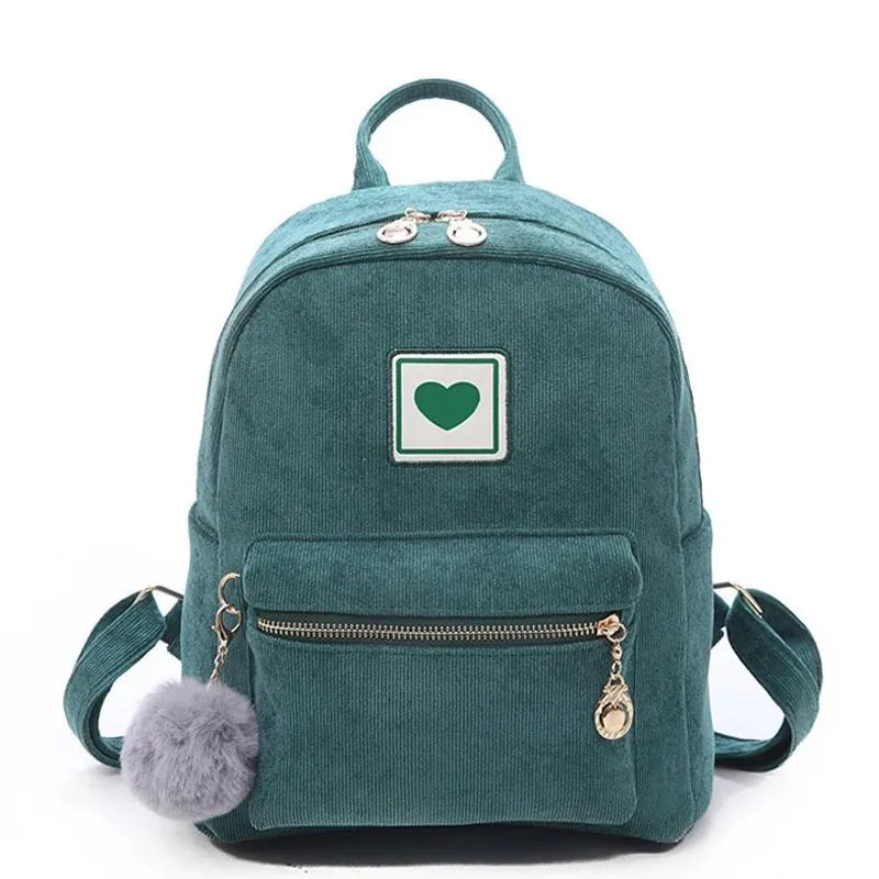 Corduroy Cute Love 20 to 35 Litre Backpack