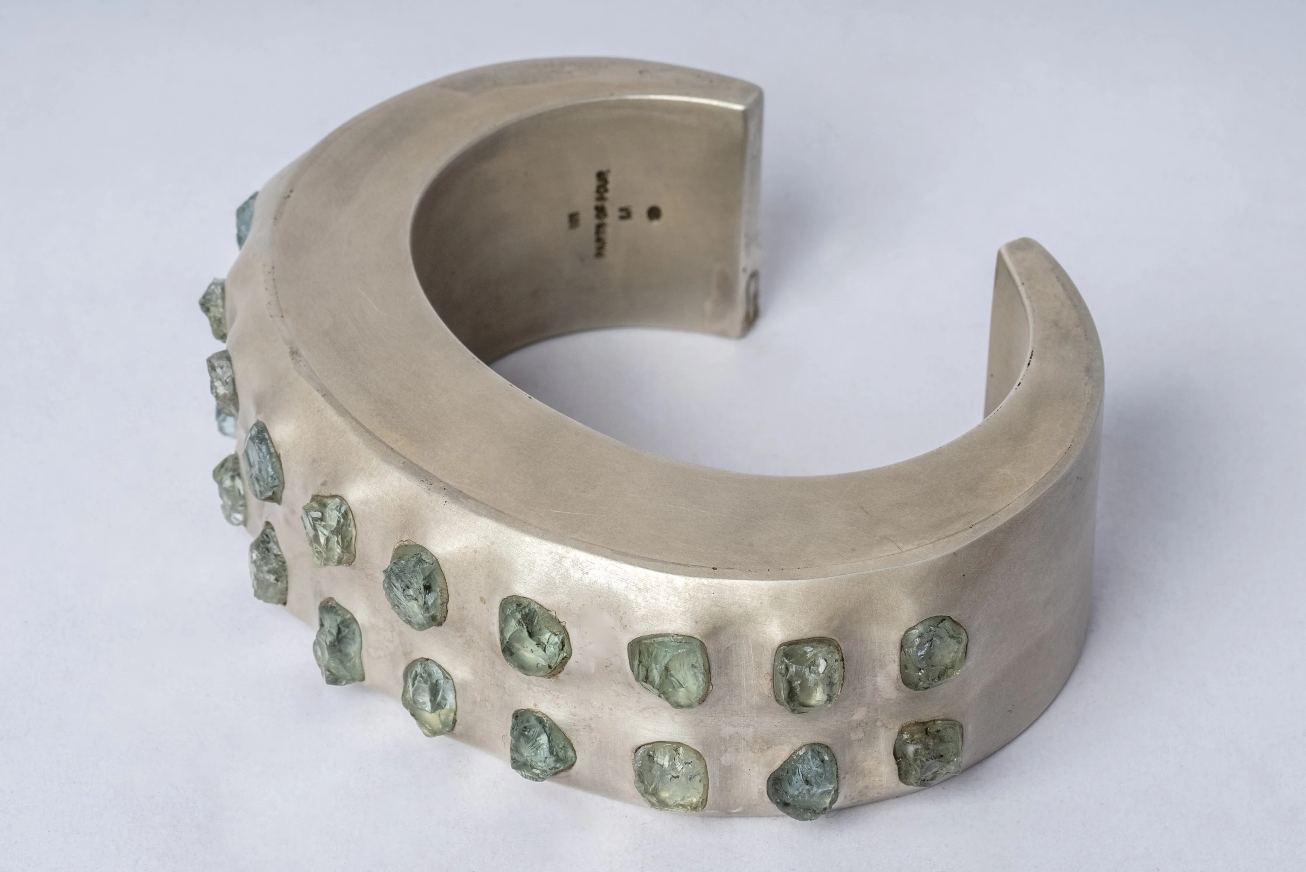 Crescent Bracelet (Terrestrial, Raised Terraform, Aquamarine, 30mm, DA AQU)