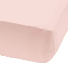 Crib fitted sheet - Npink