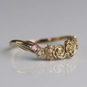 Custom Gold Rose Band  962.00