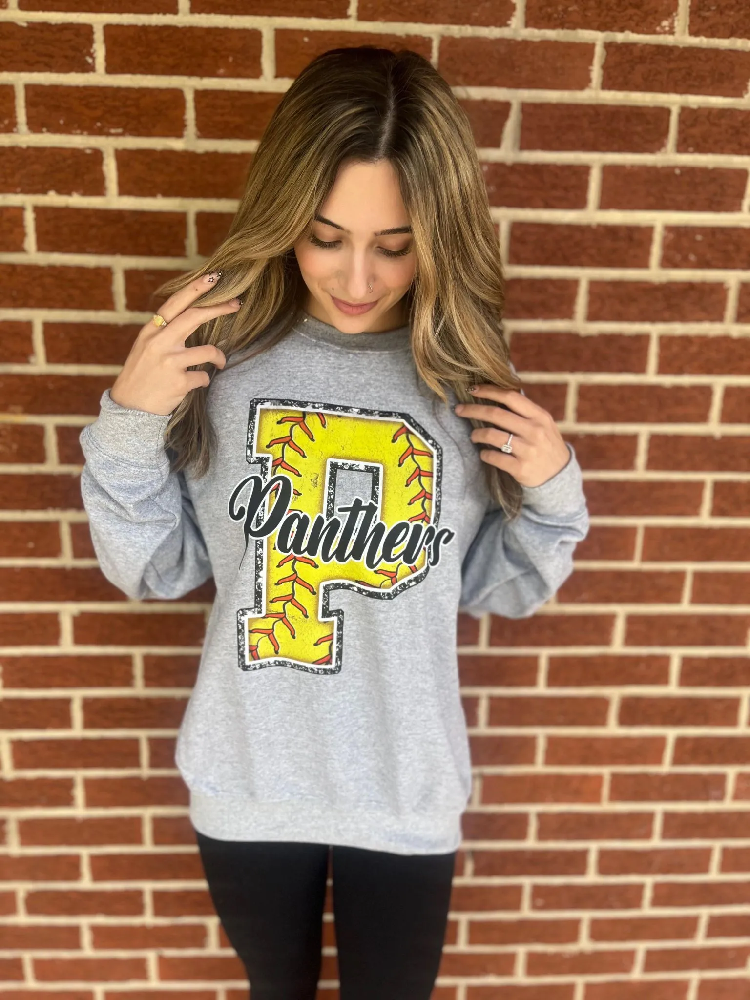 Custom Softball Mascot Sweatshirt