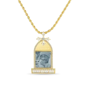 Custom Tombstone Photo Pendant