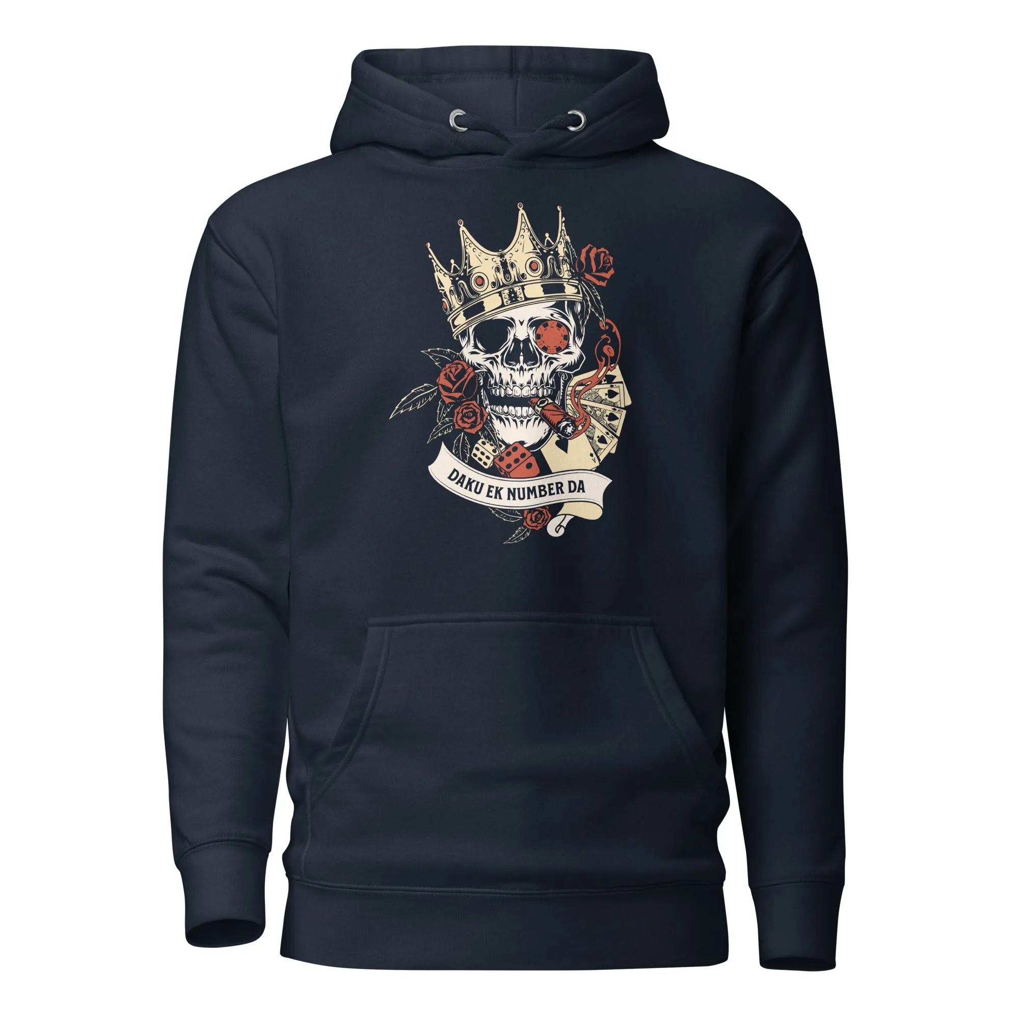 Daku ek number da skull Unisex Hoodie